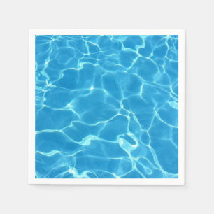Blauer Swimmingpool Blaues Wasser Serviette