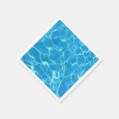 Blauer Swimmingpool Blaues Wasser Serviette (Ecke)
