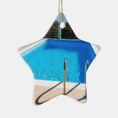 Blauer Swimmingpool mit Schritten in Meer Keramikornament (Rechts)
