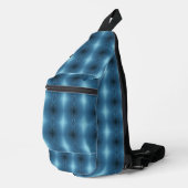 Blauer Swirl Crossbody Bag (Rechte Ecke)