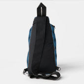 Blauer Swirl Crossbody Bag (Rückseite)