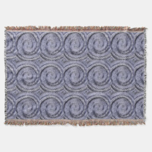 Blauer Swirl Decke