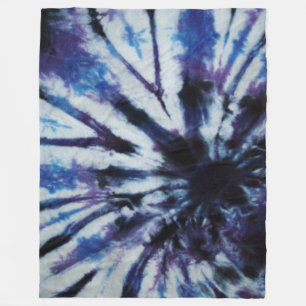 Blauer Swirl-gefärbte Krawatte Fleecedecke