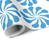 Blauer Swirl. Geschenkpapier (Rolleneckpunkt)
