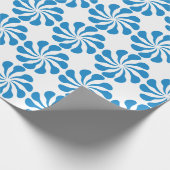 Blauer Swirl. Geschenkpapier (Ecke)