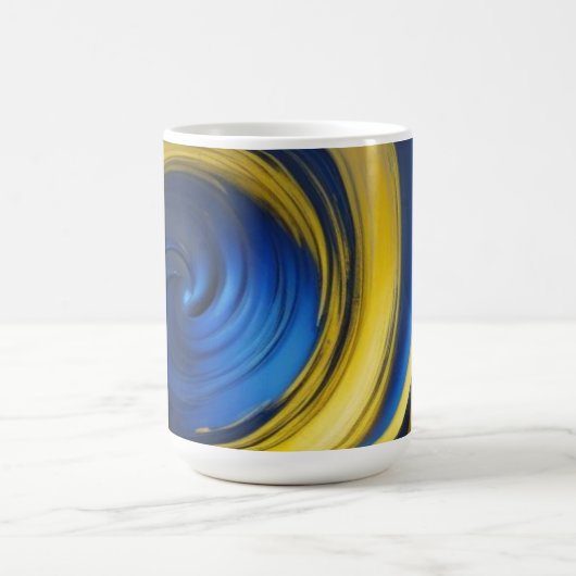 Blauer Swirl Kaffeetasse (Mittel)