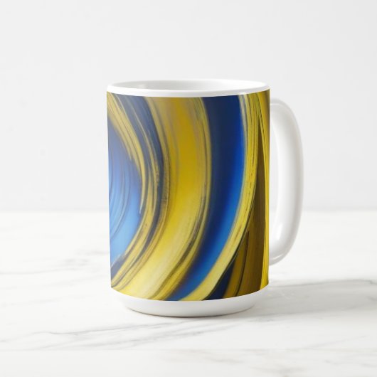 Blauer Swirl Kaffeetasse (VorderseiteRechts)