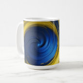 Blauer Swirl Kaffeetasse (Vorderseite Links)