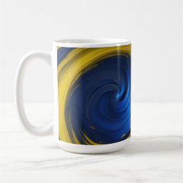 Blauer Swirl Kaffeetasse