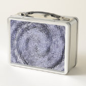 Blauer Swirl Metall Brotdose (Rückseite)