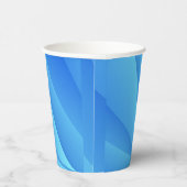 Blauer Swirl Pappbecher (Rechts)