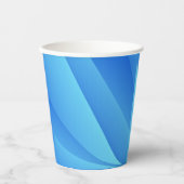 Blauer Swirl Pappbecher (Vorderseite)