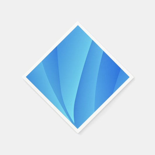 Blauer Swirl Serviette (Ecke)