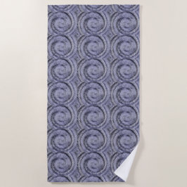 Blauer Swirl Strandtuch