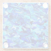 Blauer Swirl Untersetzer (Rückseite)