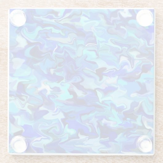 Blauer Swirl Untersetzer (Rückseite)