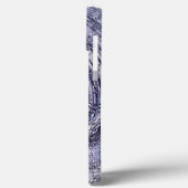 Blauer Swirl V Case-Mate iPhone Hülle (Rückseite / Links)