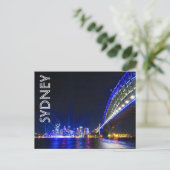 blauer Sydney Postkarte (Stehend Vorderseite)