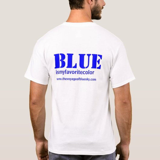 Blauer T - Shirt (Rückseite)