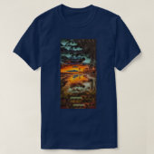 Blauer T - Shirt (Design vorne)