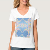 Blauer T - Shirt für Frauen (Vorderseite)