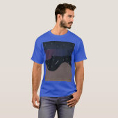 Blauer T - Shirt mit Nachtleben (Vorne ganz)
