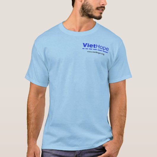 BLAUER T - SHIRT "Segelboote" (LOGO in der FRONT) (Vorderseite)