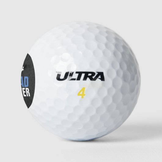 Blauer Tag des Vaters Golfball (Logo)