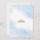 Blauer Tag nach der Zeit Prinzessin Einladung zum (Rückseite)