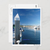 Blauer Tag Postkarte (Vorne/Hinten)