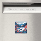 blauer Talreiher Magnet (In Situ (Geschirrspüler))
