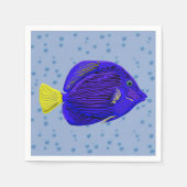 Blauer Tang Serviette (Vorderseite)