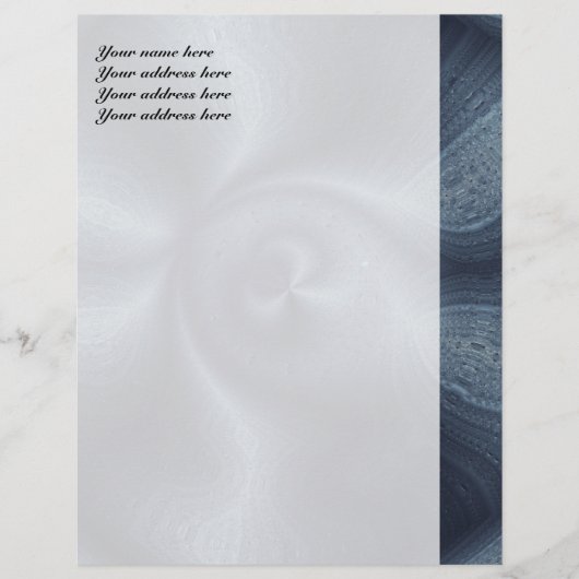 Blauer Tanz Briefbogen (Vorderseite)
