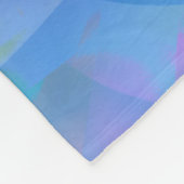 Blauer Tänzer Fleecedecke (Ecke)