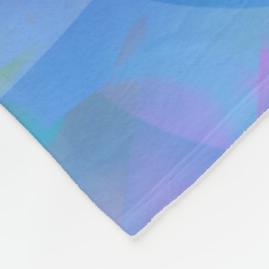 Blauer Tänzer Fleecedecke (Ecke)