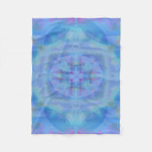 Blauer Tänzer Fleecedecke (Vorderseite)