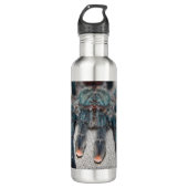 Blauer Tarantel Edelstahlflasche (Vorderseite)