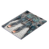 Blauer Tarantel Notizblock (Linke Seite)