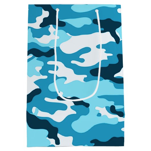 Blauer Tarnbeutel Mittlere Geschenktüte (Rückseite)