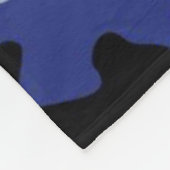 Blauer Tarnflockendecke Fleecedecke (Ecke)