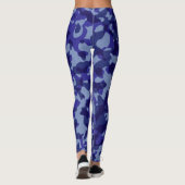 Blauer Tarnmantel Leggings (Rückseite)