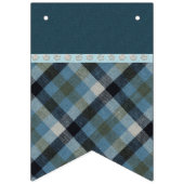 Blauer Tartan-Banner Wimpelkette (Erste Fahne)