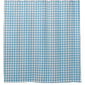 Blauer Tartan-Duschvorhang Rustikales Geschenk für Duschvorhang (Vorderseite)