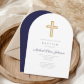 Blauer Taufbogen der Marine Einladung