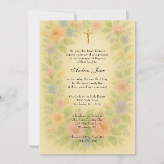 Blauer Taufe Blauer Mutter und Kind Bläschen Einladung (Vorderseite)