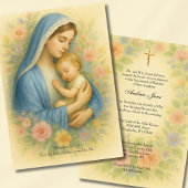 Blauer Taufe Blauer Mutter und Kind Bläschen Einladung