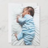 Blauer Taufe Einladung (Rückseite)