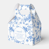 Blauer Teddybär Baby Boy Duschbox Geschenkschachtel (Rückseite)