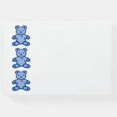 Blauer Teddybär Gästebuch (Rückseite)