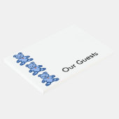 Blauer Teddybär Gästebuch (Ecke)